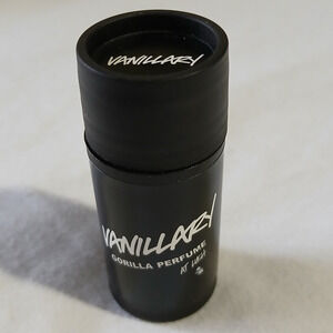 LUSH Gorilla Vanillary solid scent stick 0.4 oz TSA Approved